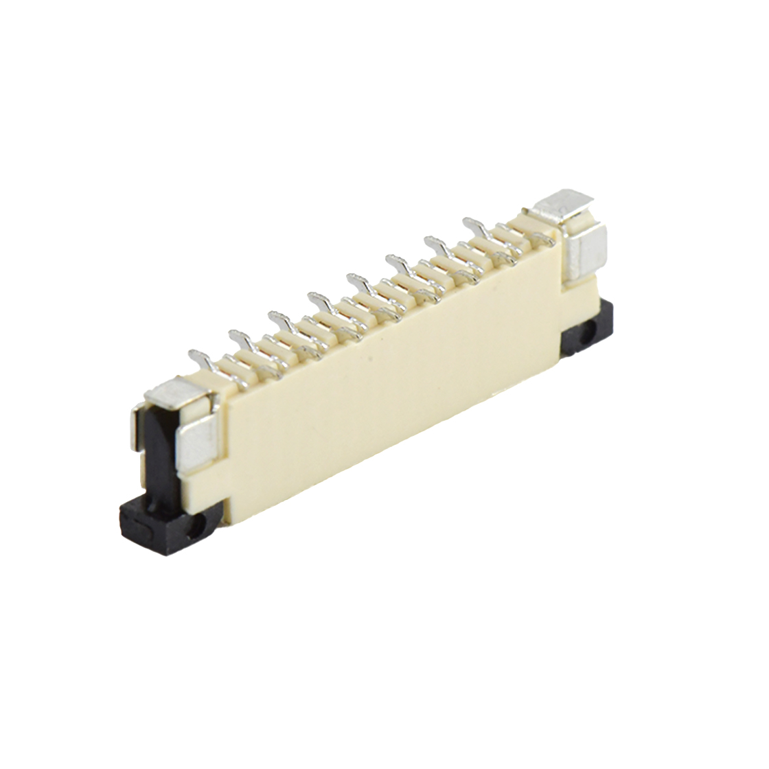 F1003 FPC FFC连接器Pitch 1.00mm H5.5立贴抽屉式 正脚位 16Pin本色 镀亮锡